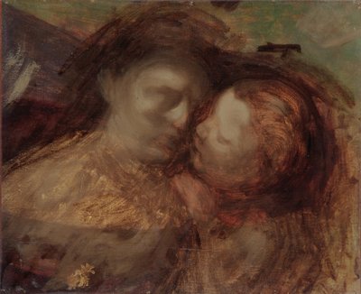 Mutter und Kind, späte 1890er von Eugène Carrière